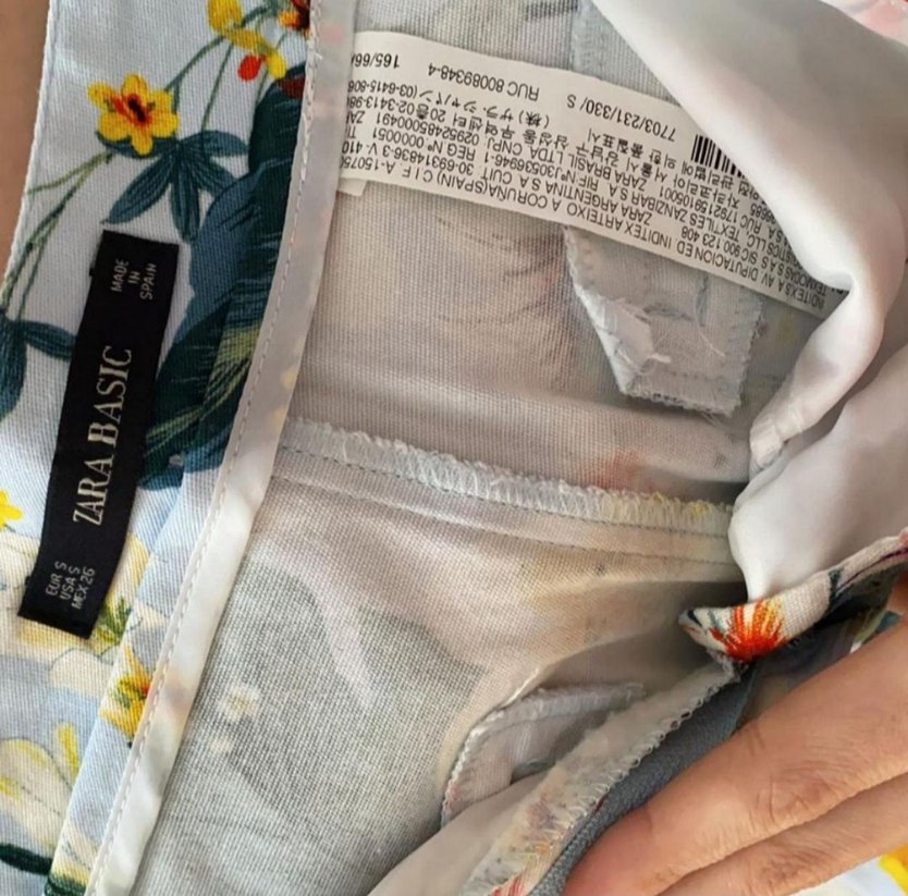 Çiçek Desenli Beyaz Mini Hamile Şortu - Görsel 4