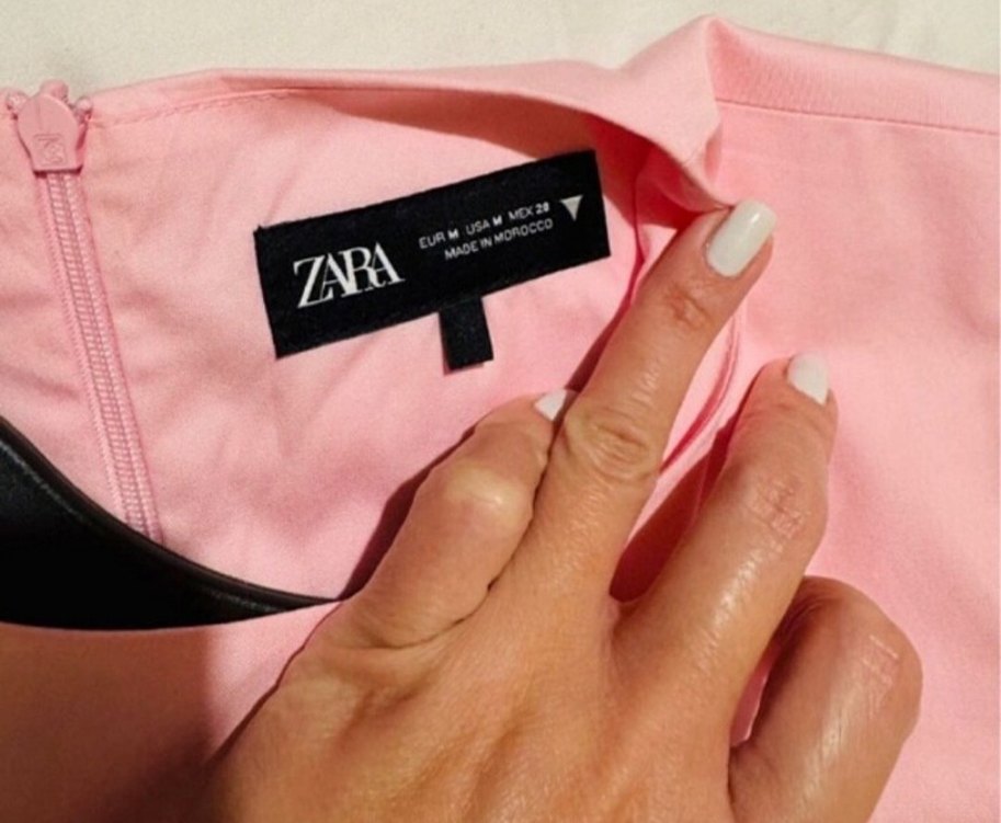 Pembe Yakalı Kolsuz Mini Elbise - Görsel 3