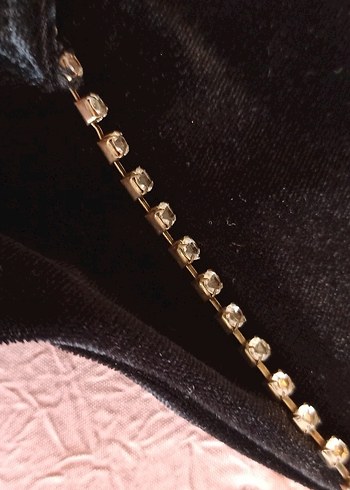 Siyah Zincir Askılı Uzun Drapeli Elbise - Görsel 5