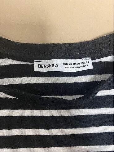 xs Beden siyah Renk Bershka üst