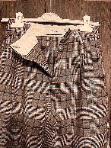 bershka ekose kumas pantolon