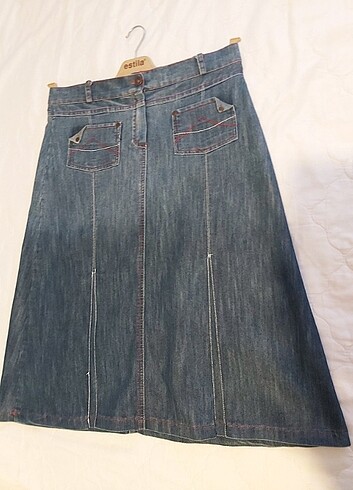 Jeans etek - Görsel 4