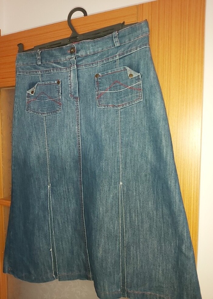 Jeans etek - Görsel 3