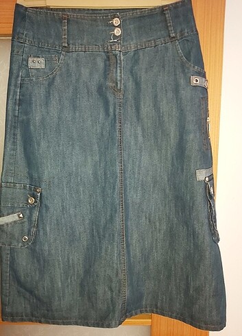 Jeans etek - Görsel 4