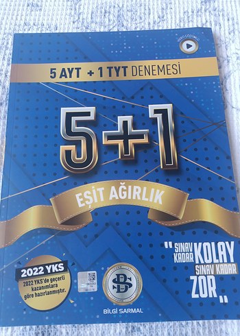 Bilgi Sarmal 5+1 Eşit Ağırlık 5 AYT + 1 TYT Denemesi