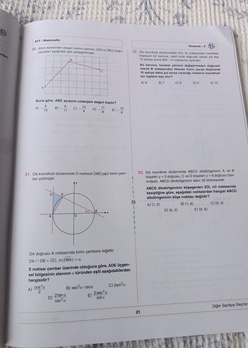 Beden Bilgi Sarmal 5+1 Eşit Ağırlık 5 AYT + 1 TYT Denemesi