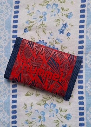 Hummel Kirmizi Lacivert Geometrik Cuzdan