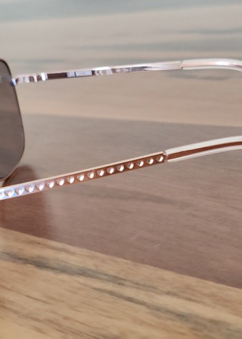 Love moschino Şeffaf Bej Retro Kadın Güneş Gözlüğü - Görsel 7