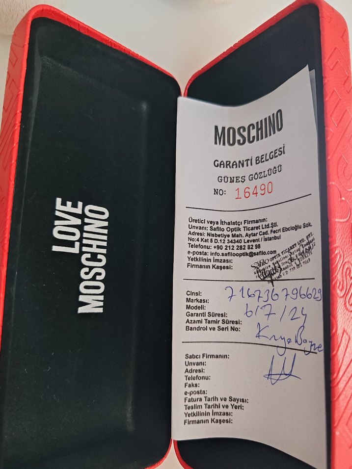 Love moschino Şeffaf Bej Retro Kadın Güneş Gözlüğü - Görsel 3