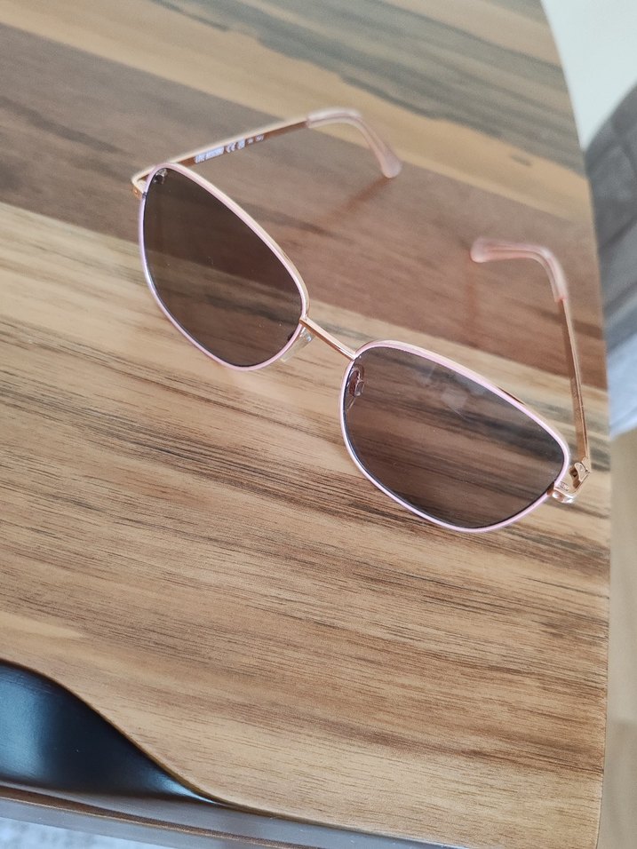 Love moschino Şeffaf Bej Retro Kadın Güneş Gözlüğü - Görsel 5