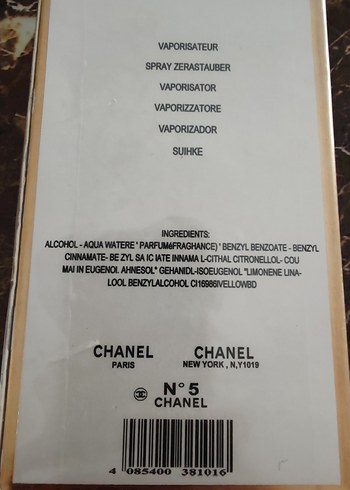 Chanel No 5 Kadın Parfümü 100ml - Görsel 3