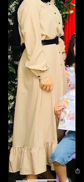 Elbise bej rengi