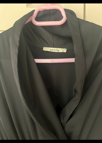 Siyah Uzun Kollu  Kadın Elbise - Görsel 3