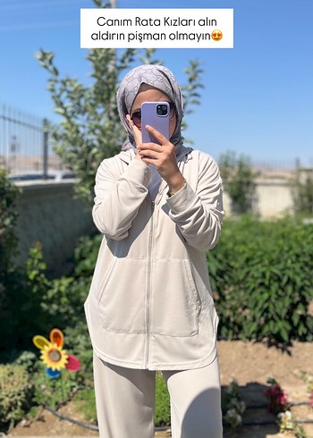 Oysho Taş Rengi Kadın Pike Modal Takım