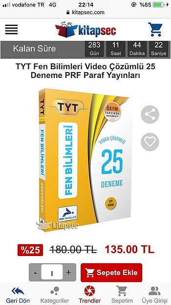  paraf yayinlari tyt fen denemeleri