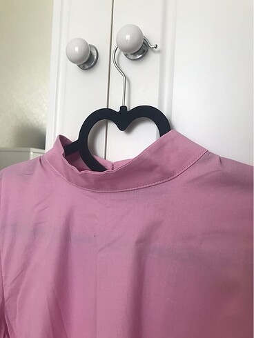 Pembe gömlek tunik