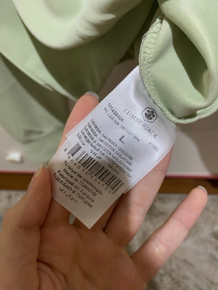 Yeşil Mini Baskılı Lumberjack sweatshirt - Görsel 3