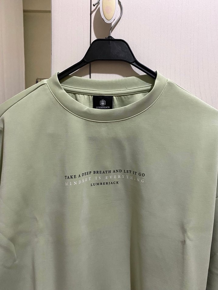 Yeşil Mini Baskılı Lumberjack sweatshirt - Görsel 2