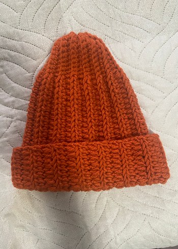 Kadın Kahverengi Örgü Bere - Görsel 2