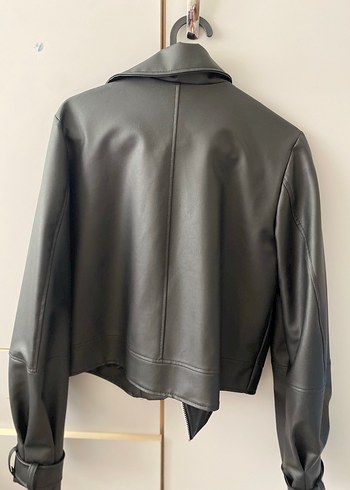 Diğer Siyah Deri Biker Ceket
