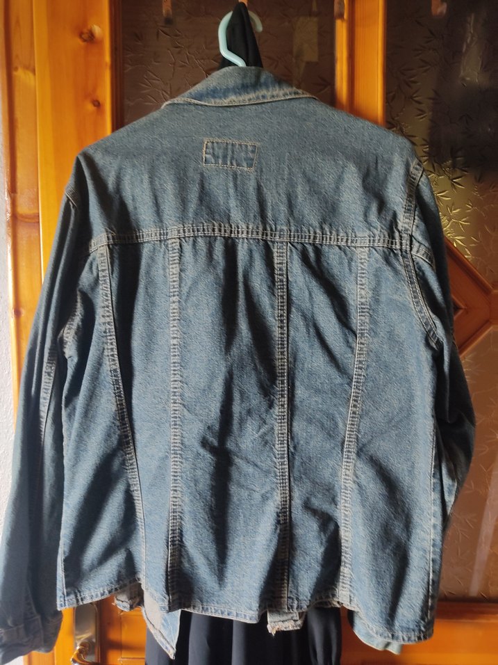 Düğmeli Kadın Mavi kot Ceket - Görsel 2