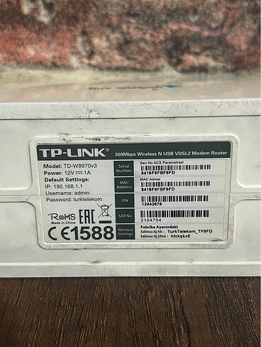  Beden Tp- Link Modem