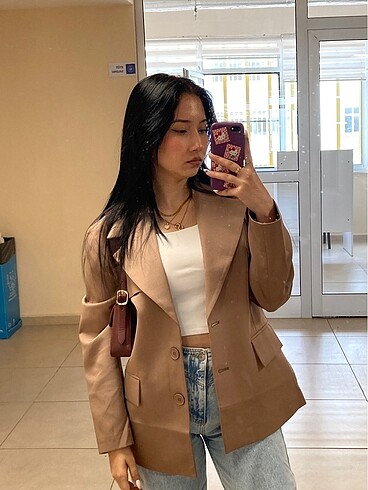 Trendyol vizon blazer ceket