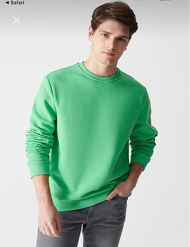AVVA YEŞİL ERKEK SWEATSHIRT