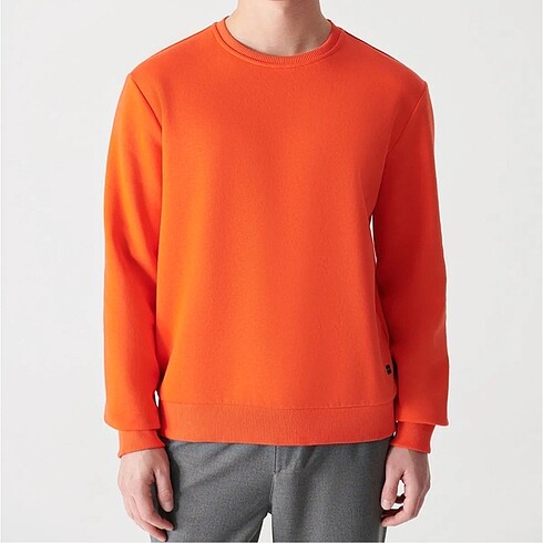 AVVA TURUNCU ERKEK SWEATSHIRT