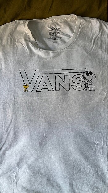 xl Beden beyaz Renk Vans Erkek Tişört