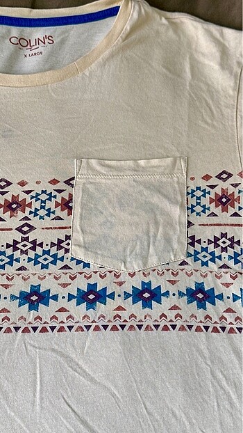 xl Beden sarı Renk Colins Erkek Tişört