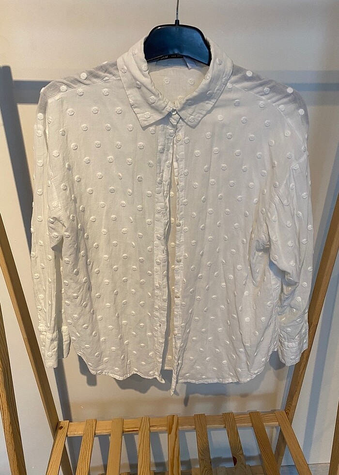 Zara beyaz gömle - Görsel 3
