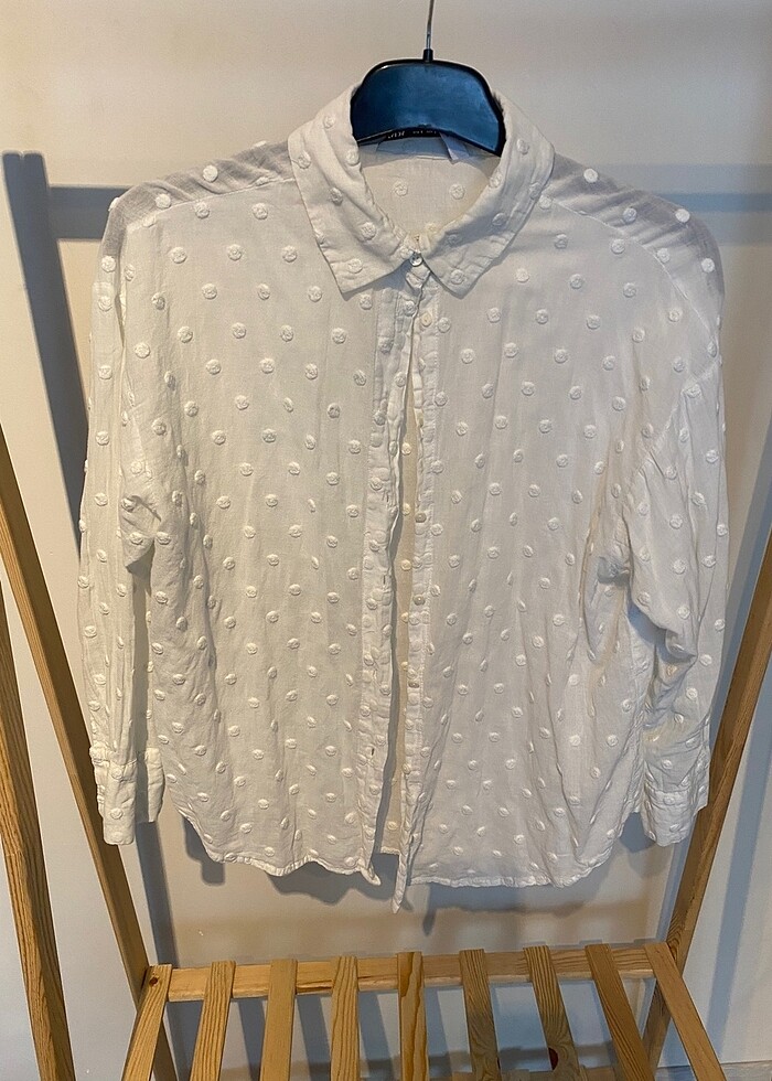 Zara beyaz gömle - Görsel 4