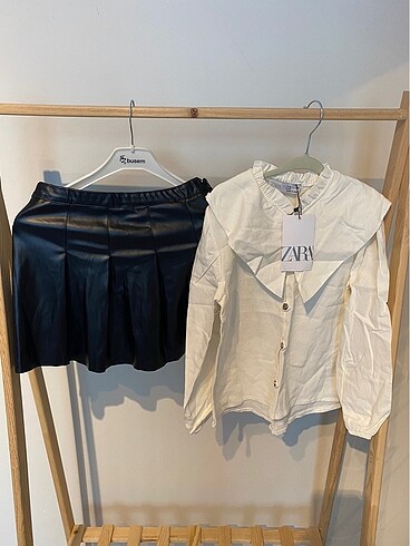 Zara etek gömlek takım - Görsel 5