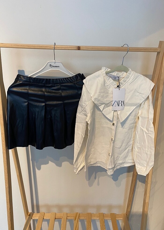 Zara etek gömlek takım - Görsel 3