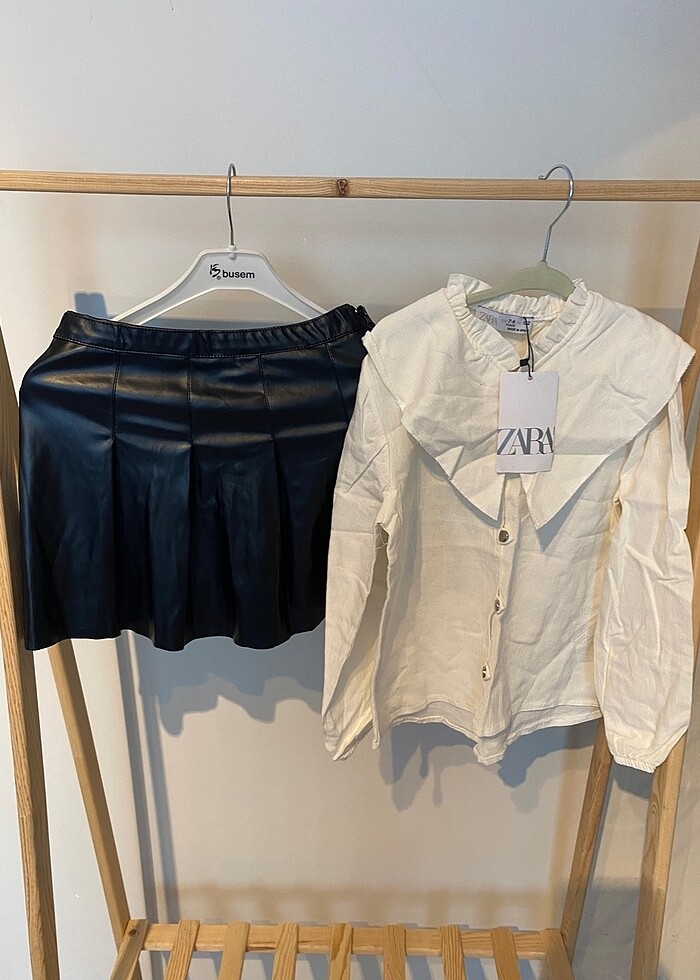 Zara etek gömlek takım - Görsel 4