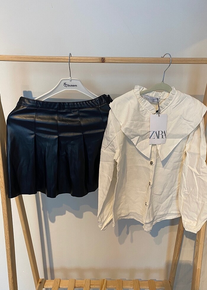 Zara etek gömlek takım - Görsel 5