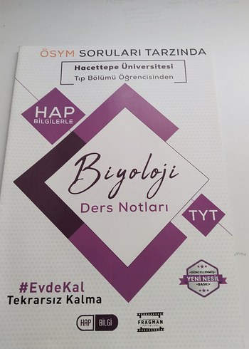 Biyoloji Ders Notları TYT - Hacettepe Tıp Öğrencisi