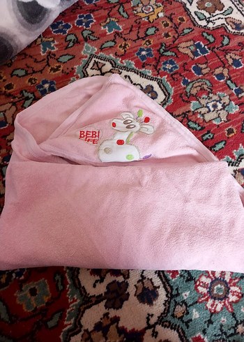 Kız Çocuk Kapüşonlu Bağcıklı Bornoz baştakini alana yanındaki - Görsel 2