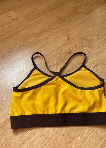 Sarı Spor Sütyeni, Koyu Kenarlı - Görsel 2