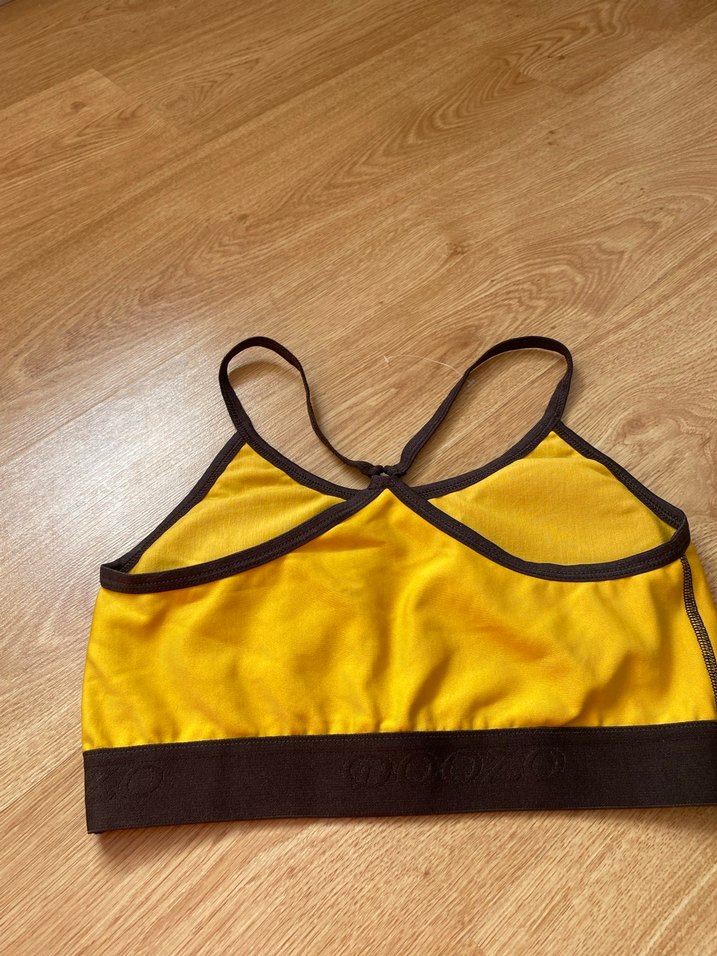 Sarı Spor Sütyeni, Koyu Kenarlı - Görsel 2