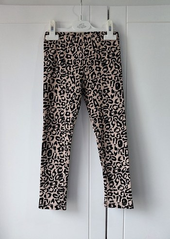 Kız Çocuk Baskılı Dar Kesim Tayt - Görsel 2