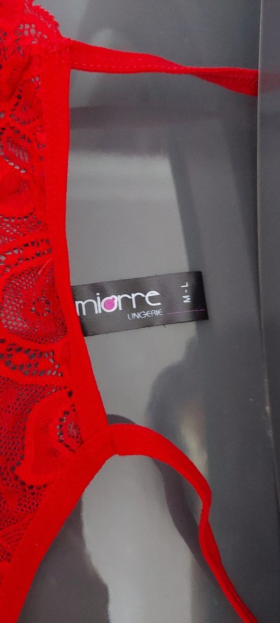 Kırmızı Dantelli Babydoll - Görsel 4