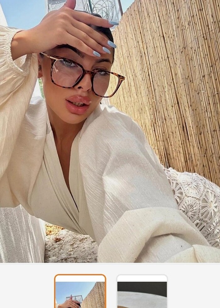 Leopar desenli gözlük - Görsel 3