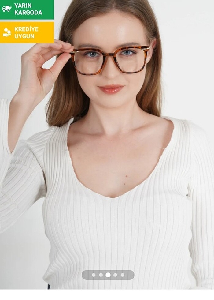 Leopar desenli gözlük - Görsel 4