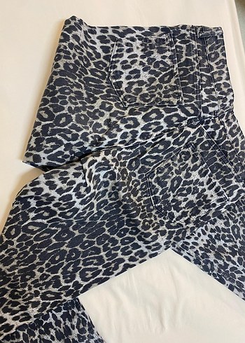 leopar desenli jean - Görsel 2