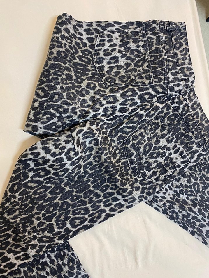 leopar desenli jean - Görsel 2