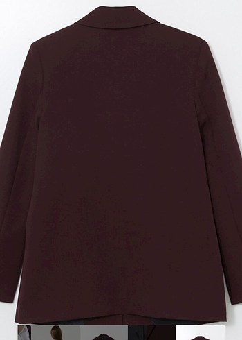 Bordo Blazer Ceket - Görsel 2