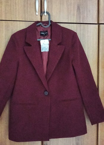 Bordo Blazer Ceket - Görsel 5