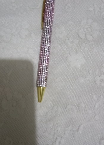 Pembe Taşlı Pastel Renkli Tükenmez Kalem